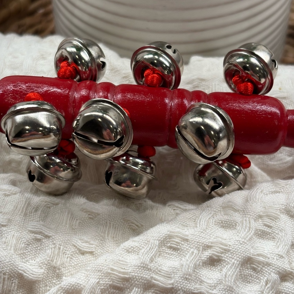Red Jingle Bell Rattle - Picture 5 of 9